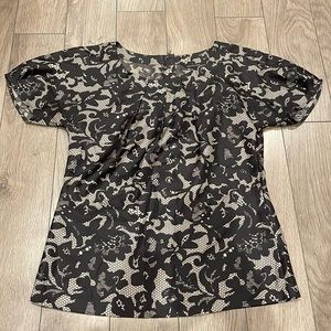 Banana republic silk dressy top xs